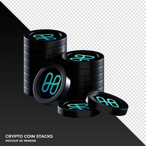 Harmony one coin stacks cryptocurrency 3d render ilustración Archivo