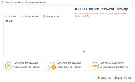 Free Outlook Password Recovery Tool Recover Outlook Pst Password