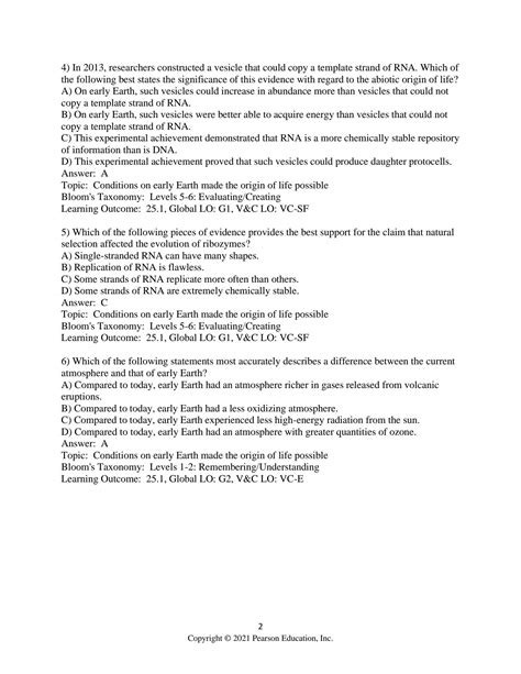 SOLUTION Test Bank Campbell Biology 12e Urry Chapter 25 The History