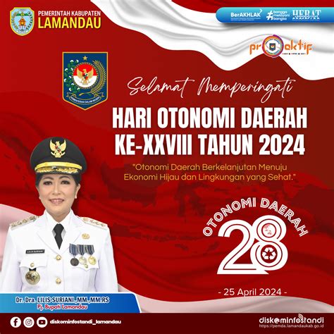 Selamat Memperingati Hari Otda Ke Xxviii Tahun Kabupaten Lamandau