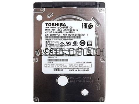 MQ04ABF100 Toshiba MQ04ABF100 1TB 2 5 Sata Hdd