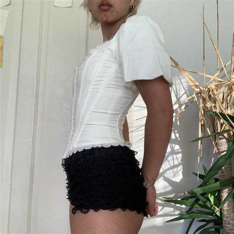 I Am Gia White Chelsey Corset Top Pretty Princess Depop