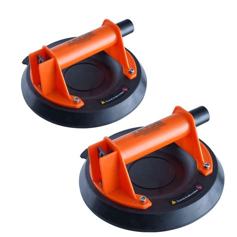 VEVOR Vacuum Suction Cup Glass Lifter 8 615 Lbs 2 Pack With ABS Handle