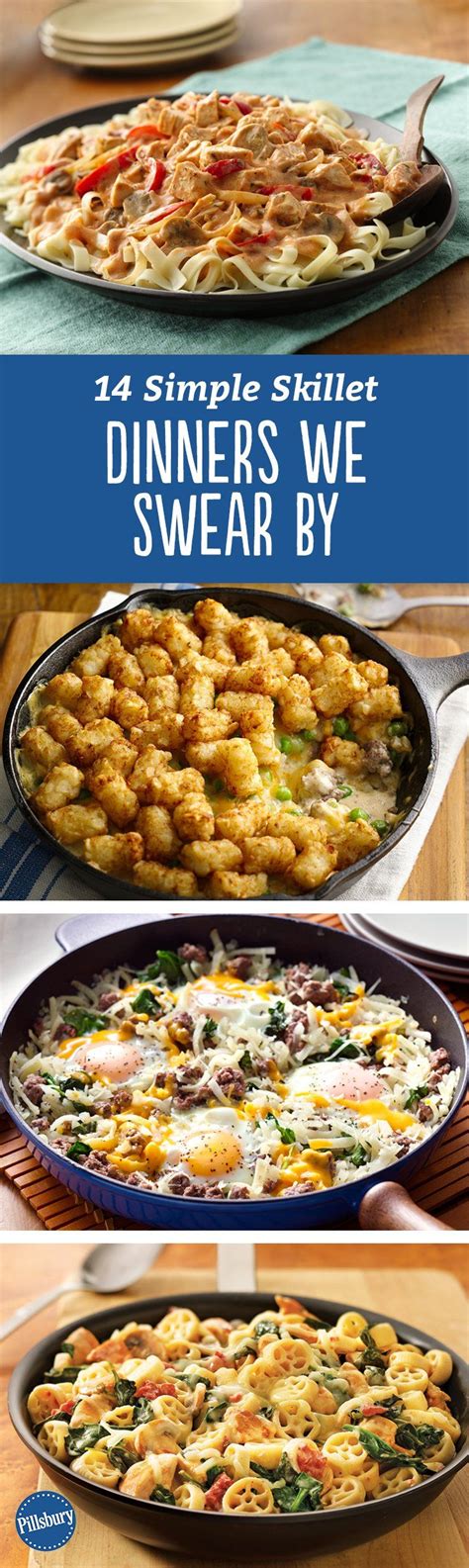 Easy Skillet Meal Ideas Recipes Skillet Dinner Recipes Meals