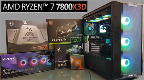 AMD Ryzen 7 7800X3D And Nvidia RTX 4080 Gaming Pc Build YouTube