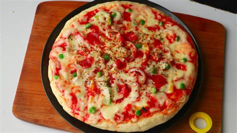 Homemade Veg Pizza Recipevegetable Pizza Recipepizza Without Ovenveg