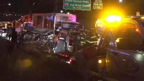 Tow Truck Operator Killed In Chain Reaction Crash On Long Island Expressway In Queens Driver