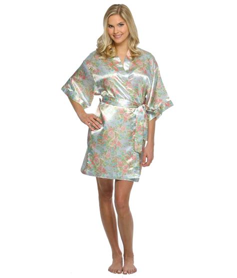 Satin Floral Robe The Paisley Box Wholesale