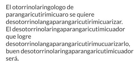 Unos De Los Trabalenguas Mas Dif Ciles Del Mundo Trabalenguas