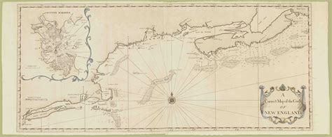 A scarce and attractive 18th-century chart of New England waters - Rare ...
