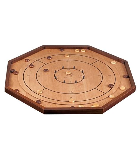 Jeu De Palets Crokinole Joueurs En Bois