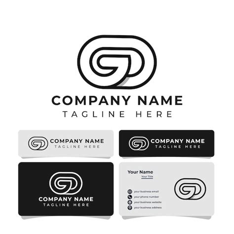 Premium Vector Letter Gd Monogram Logo Suitable For Any Business