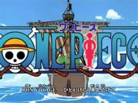 Bon Voyage One Piece Opening Castellano Youtube