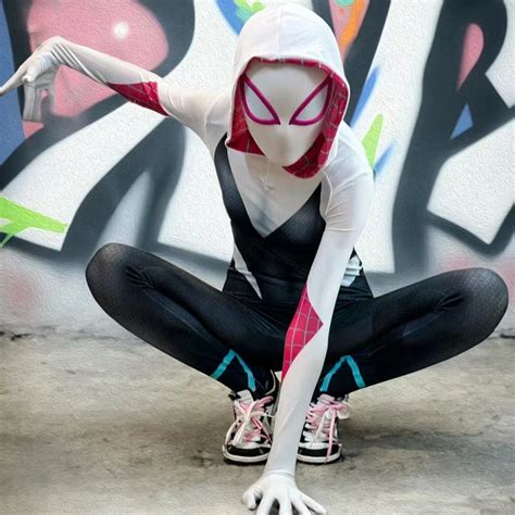 Disfraz De Superh Roe Spider Man Into The Spider Verse Gwen Miles Traje