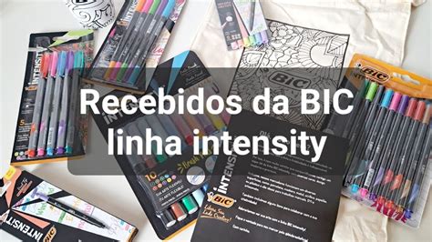 Ganhei Recebidos Da Bic Linha Intensity Unboxing De Papelaria