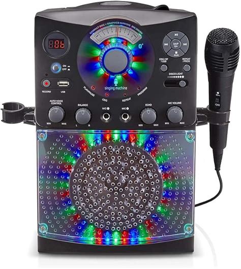 Singing Machine Sml Ubk Syst Me De Karaok Bluetooth Avec Lumi Res