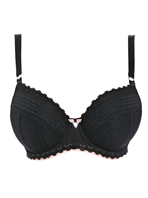 Freya Daisy Lace Aa5133 Wp Underwired Padded Half Cup Bra Black 28 E Cs