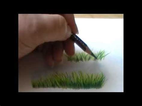 How To Do Grass In Colored Pencil Youtube