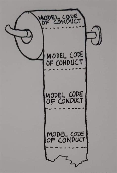 Draw A Cartoon Here About The Model Code Of Conduc For The Guidance Of