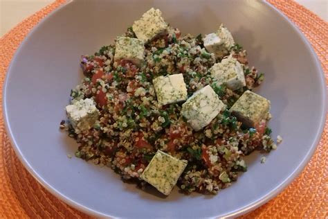 Taboul De Quinoa Au Tofu Et Aux Tomates