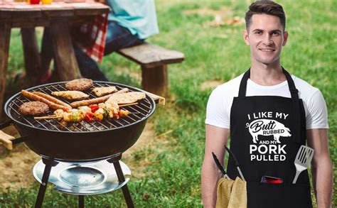 Miracu Funny Cooking Aprons For Men Mens Grilling Bbq