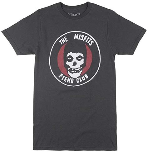 Misfits Original Fiend Club Official Mens Tee T Shirt Skull And Logo Short Sleeve Megadeth T