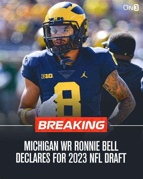 Former Michigan Wr Ronnie Bell Declares For 2023 Nfl Draft R Cfb News And Updates