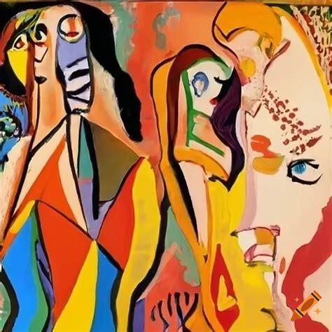 Painting By Picasso Les Demoiselles D Avignon On Craiyon