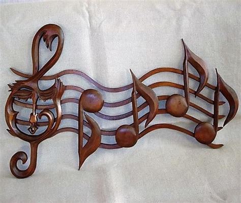 Staff With Notes Music Notes Wooden Notes Music Wood Sign Etsy