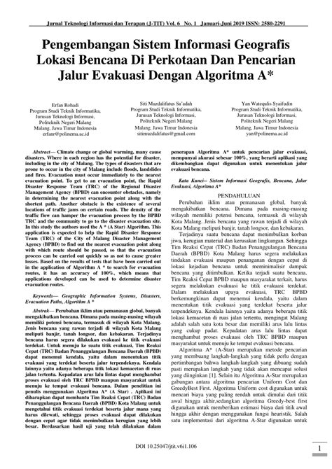 (PDF) Pengembangan Sistem Informasi Geografis Lokasi Bencana Di ...