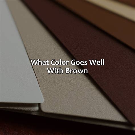 What Color Goes Well With Brown Colorscombo