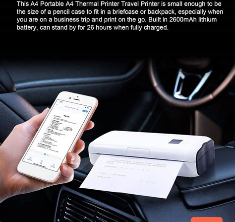 Portable Travel Printers A Wireless Thermal Printer For Thermal