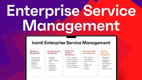 The Need For Enterprise Service Management Ivanti