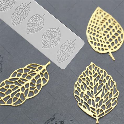 1pc Silicone Leaf Shape Fondant Molds 39 8cm Chocolate Mold For Cake