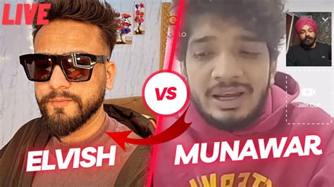 MUNAWAR FARUQUI LIVE REPLY TO ELVISH YADAV AND FUKRA INSAAN YouTube