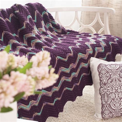 Crochet Ripple Afghan Patterns Free Chevron Perfection Easy Retro ...