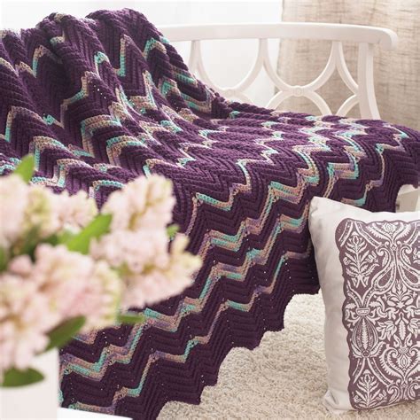 Crochet Ripple Afghan Patterns Free Chevron Perfection Easy Retro