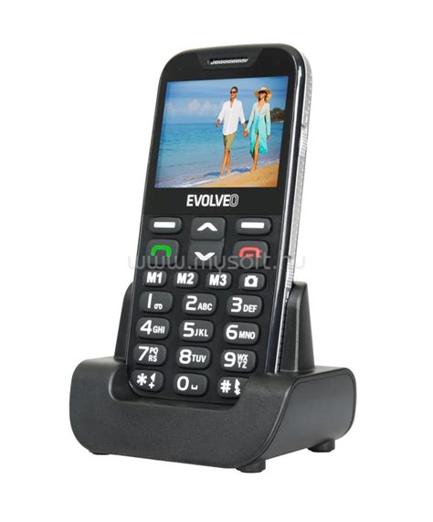 Evolveo Easyphone Xd Ep Black Sgm Ep Xdb Hagyom Nyos