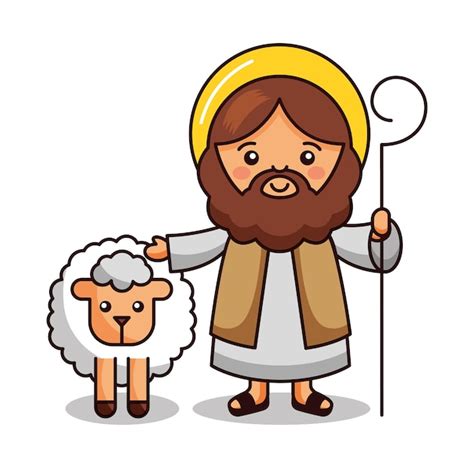 Premium Vector Jesus Good Shepherd Clip Art Library