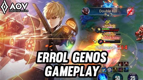 AOV ERROL GENOS GAMEPLAY THIS SKIN IS ALREADY ON SALE ARENA OF