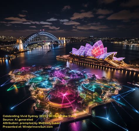 Celebrating Vivid Sydney Drone Show Written In The Stars 2023