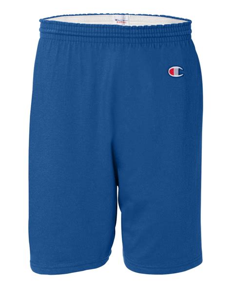 Champion Mens 8187 Elastic Waistband Drawstring Cotton Gym Shorts R