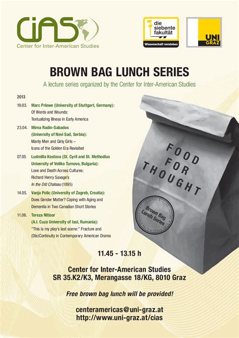 Brown Bag Lunch Series Universität Graz