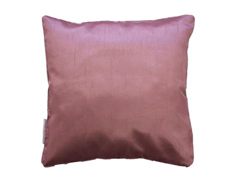 Housse De Coussin Polyester Shantung Uni Shana Rose 40 X 40 Cm