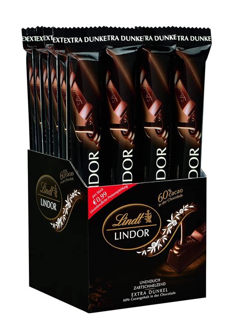 Lindt Spr Ngli Lindor Stick Dark Edelbitter Schokolade Mit