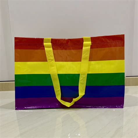 Ikea Storstomma Large Rainbow Pride Lgbtq Shopping Bag Frakta Ready