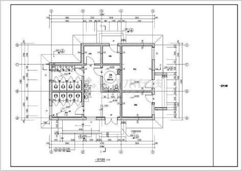 某地公园公共厕所建筑设计施工图纸cad图纸下载 土木在线