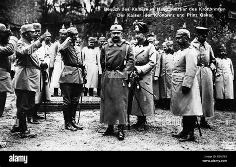 1 W46 F1916 23 Kaiser Wilhelm Ii With Crown Prince Wilhelm Ii German