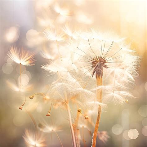Premium Photo Elegant Dandelion In Natural Colors
