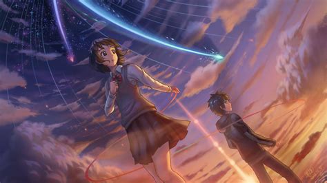 Makoto Shinkai Kimi No Na Wa Wallpaper Full Hd Free Download